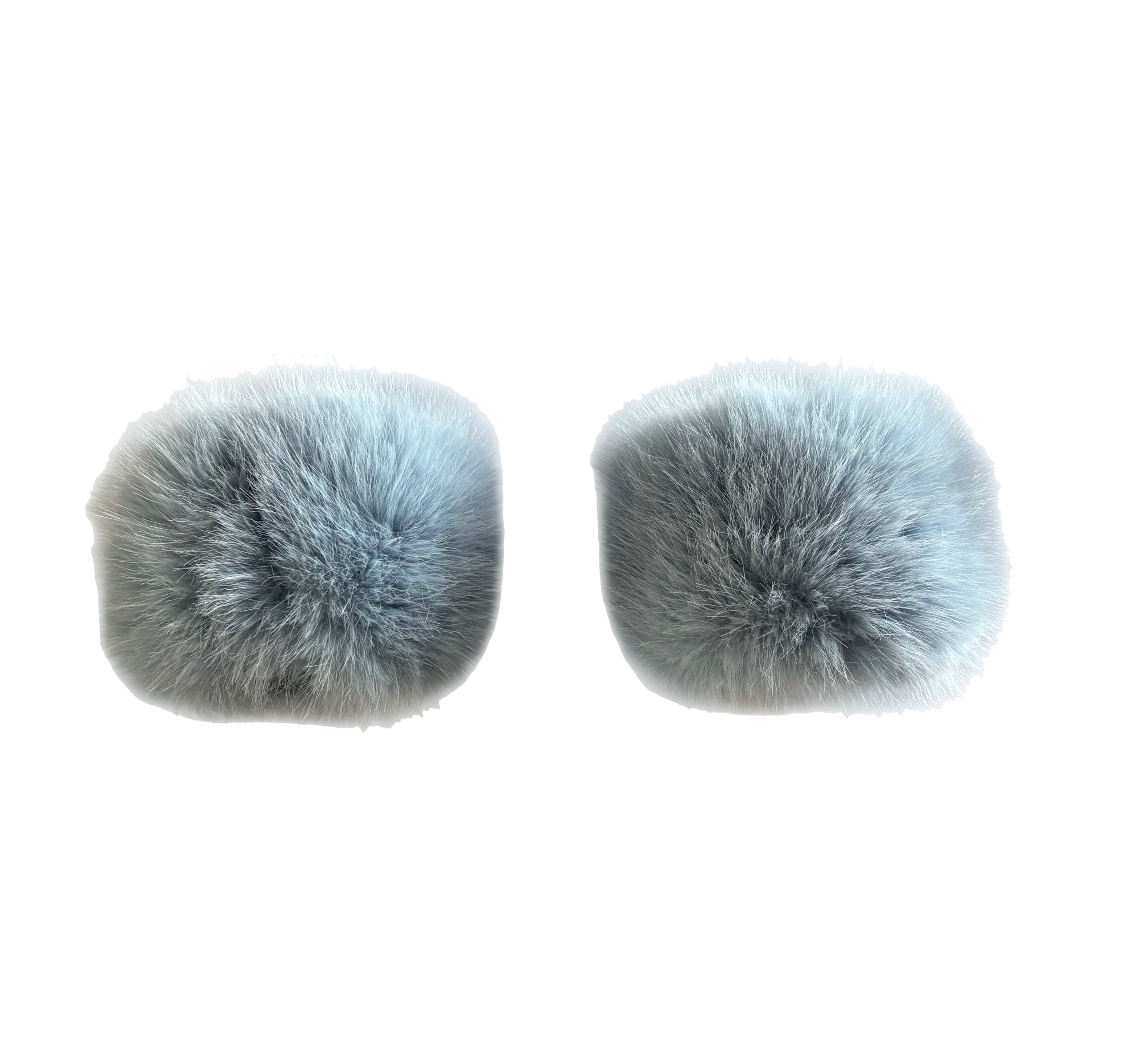 Fur Cuffs- Blue
