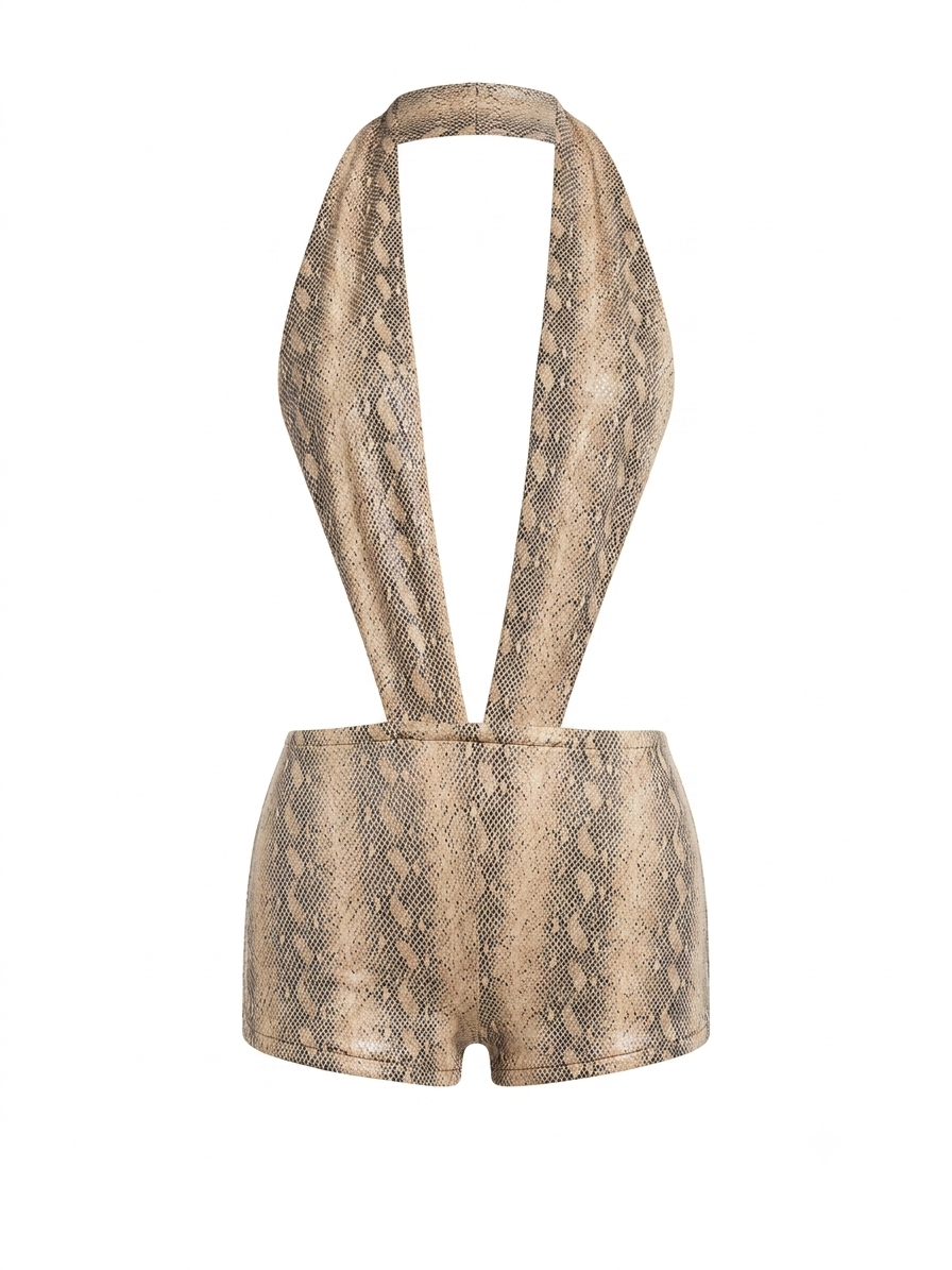 Vixen Playsuit- Snake Print